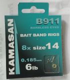 KAMASAN B911 BARBLESS EYED BAIT BAND RIG SIZE 14